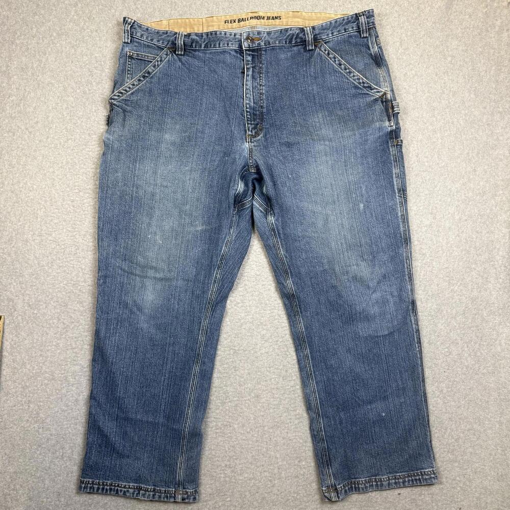 Duluth Trading Co Men's Size 44x30 Flex Ballroom Jeans Relaxed Fit Blue